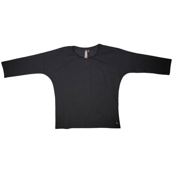 Poools Polka Dot 3/4 Sleeve Scoop Neck Top 38 NWT - Picture 4 of 10